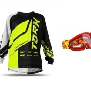 Camisa Off-road Tork amarela + óculos Pro Tork Blast