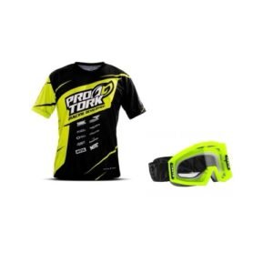 Camiseta Casual Pro Tork verde + óculos Pro Tork Blast