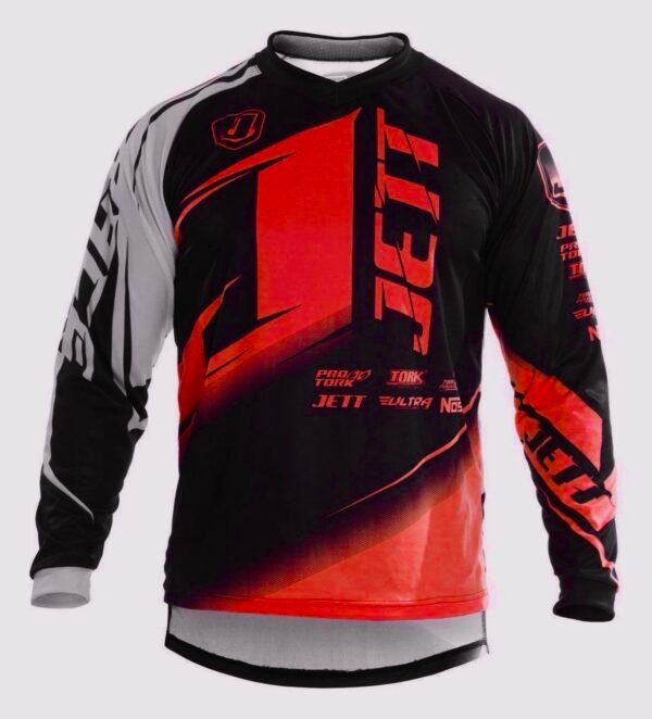 Camisa Off-road Jett Factory vermelha + óculos Pro Tork - Imagem 2