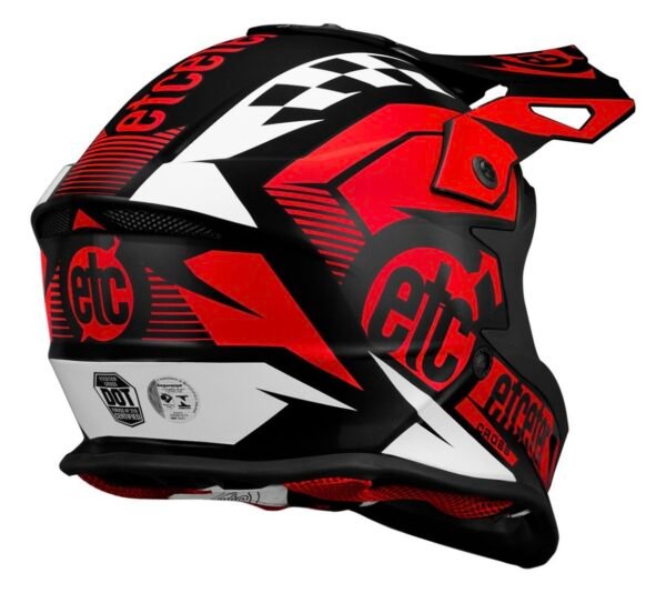 Capacete Motocross Etc Pro Tork + óculos Pro Tork - Imagem 3