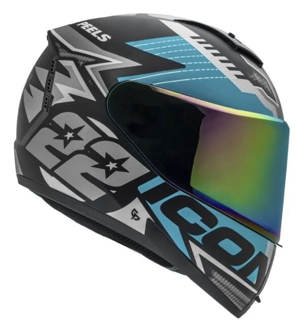 Capacete Peels Icon RT com óculos + viseira camaleão - Imagem 2