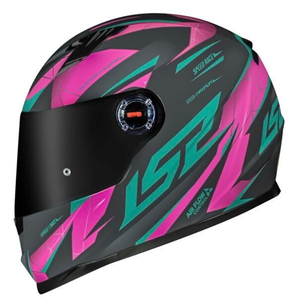 Capacete LS2 Draze cinza e rosa