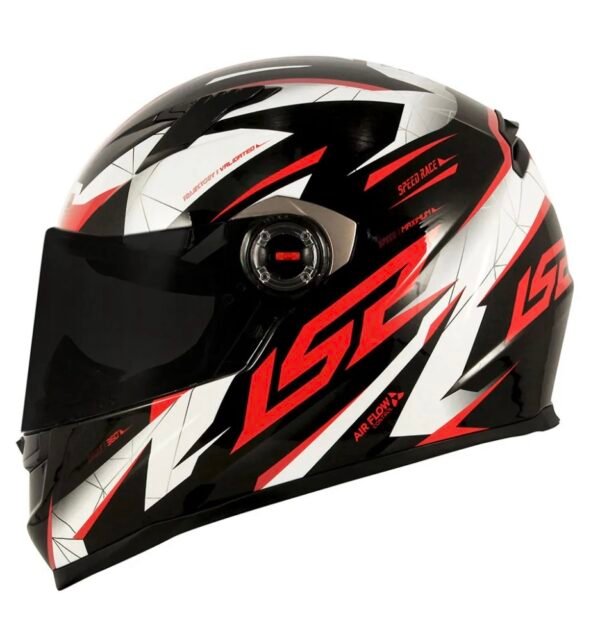 Capacete LS2 Draze preto e vermelho