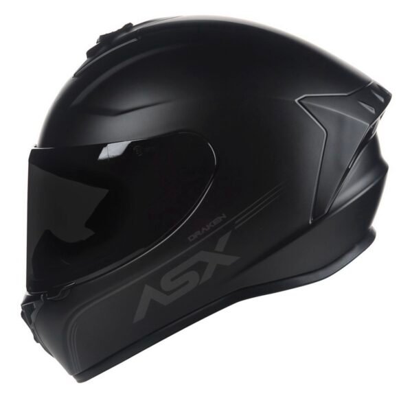 Capacete ASX Draken preto fosco