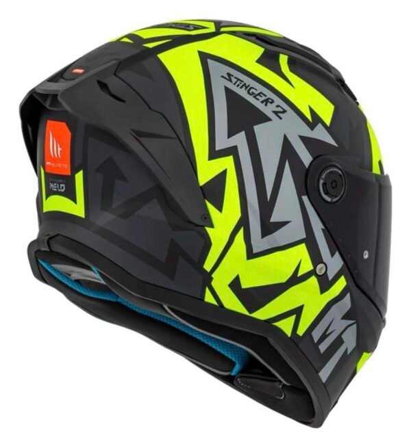 Capacete MT Stinger 2 Meld amarelo - Imagem 2