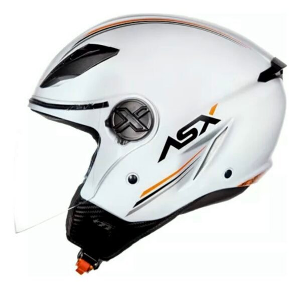 Capacete ASX City Air branco brilho