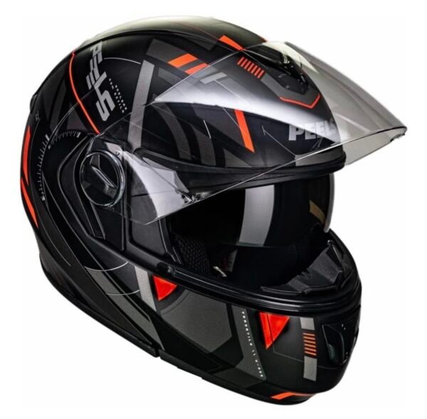 Capacete Peels U-RB2 Dynamic preto fosco e vermelho - Image 3