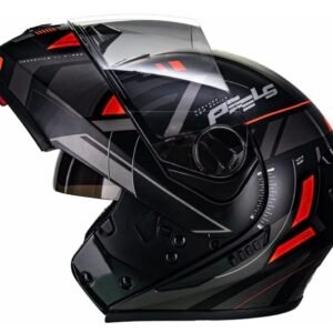 Capacete Peels U-RB2 Dynamic preto fosco e vermelho