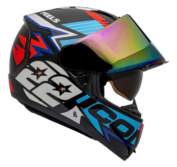 Capacete Peels Icon RT com óculos e viseira color