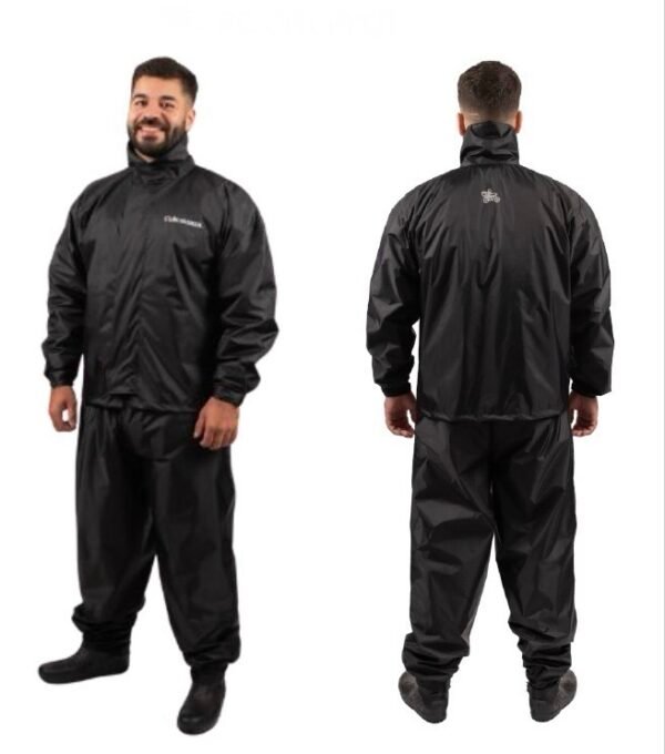 Conjunto de chuva em NYLON • alta vedação e durabilidade / com capuz e bolso
