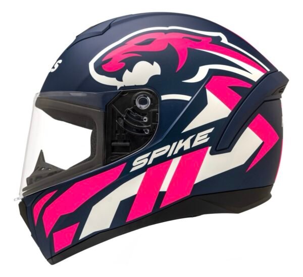 Capacete Peels Spike II Win azul fosco e pink