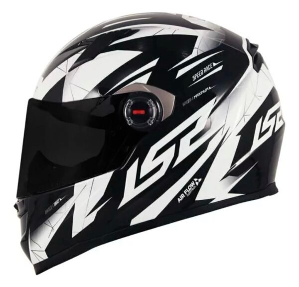 Capacete LS2 Draze preto e branco