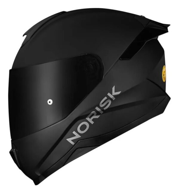 Capacete Norisk Razor solid black com viseira fumê