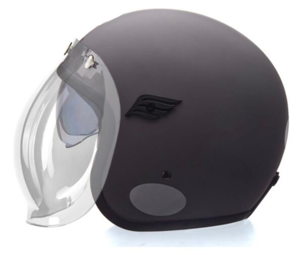 Capacete Lucca Customs Galaxy Matt Titanium com óculos e mais 2 viseiras - Imagem 3
