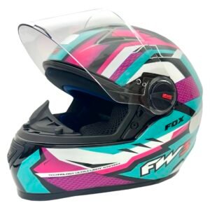 Capacete FW3 GTN Fox tiffany e lilás