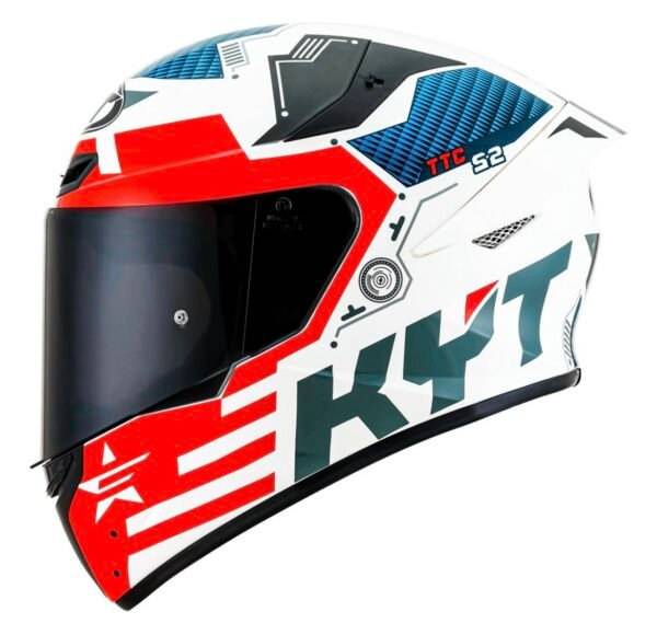 Capacete KYT TT Course Fuselage Red