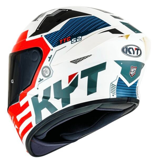 Capacete KYT TT Course Fuselage Red - Image 2