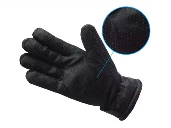 Luvas de inverno para motociclistas - preta e vermelha - Imagem 2