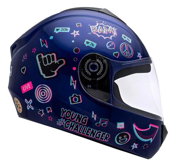 Capacete infantil Fly Young azul