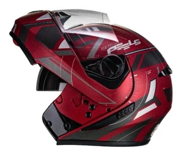 Capacete Peels U-RB2 Dynamic vermelho, preto e cinza
