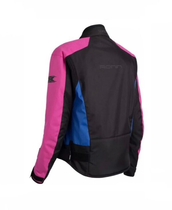 Jaqueta TEXX Ronin Lady V2 preto, rosa e azul - Imagem 2