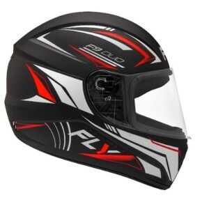 Capacete Fly F9 HG Duo preto e vermelho