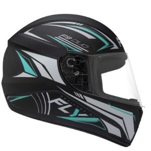 Capacete Fly F9 HG Duo preto e verde