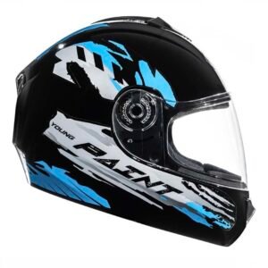 Capacete infantil Fly HG Paint preto e azul