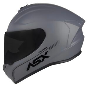 Capacete ASX Draken solid fosco cinza