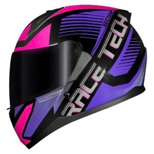 Capacete Race Tech Sector Slash preto e roxo