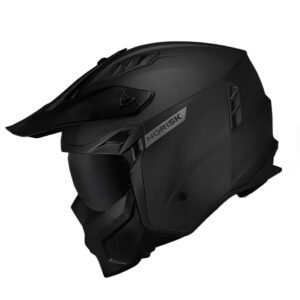 Capacete Norisk Darth II matt black 2 óculos (fumê e cristal)