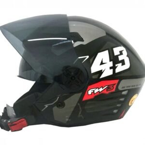 Capacete FW3 X-Open Up 43 grafite