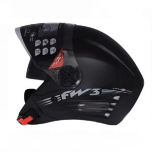 Capacete FW3 X-Open Up Limited preto fosco