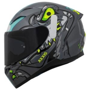 Capacete Axxis Segment Dinotoon cinza