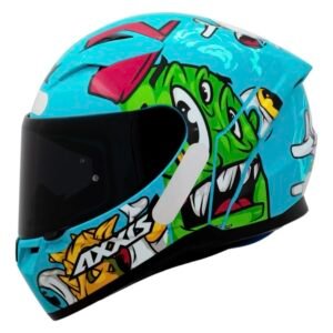 Capacete Axxis Segment Greffiti azul