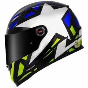 Capacete LS2 FF358 Starwar blue/yellow