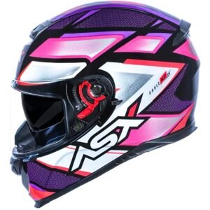 Capacete ASX Eagle SV Fast brilho preto/lilás/rosa