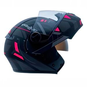 Capacete Peels U-RB2 Dynamic preto fosco e pink