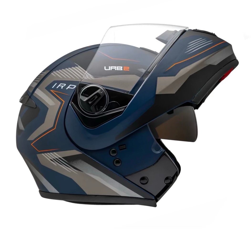 Capacete Peels U-RB2 Skyline azul fosco e grafite