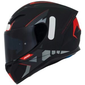 Capacete Axxis Segment Frantic preto e vermelho fosco