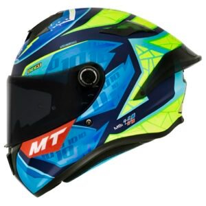 Capacete MT Targo S Diogo Moreira azul fosco