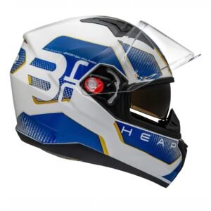 Capacete Bieffe B40 Beyond branco e azul