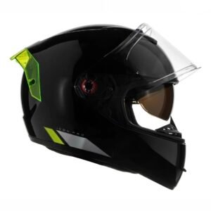 Capacete Peels Icon Pró 2ND preto e amarelo