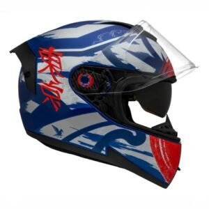 Capacete Peels Icon Pró Tokyo azul fosco e prata