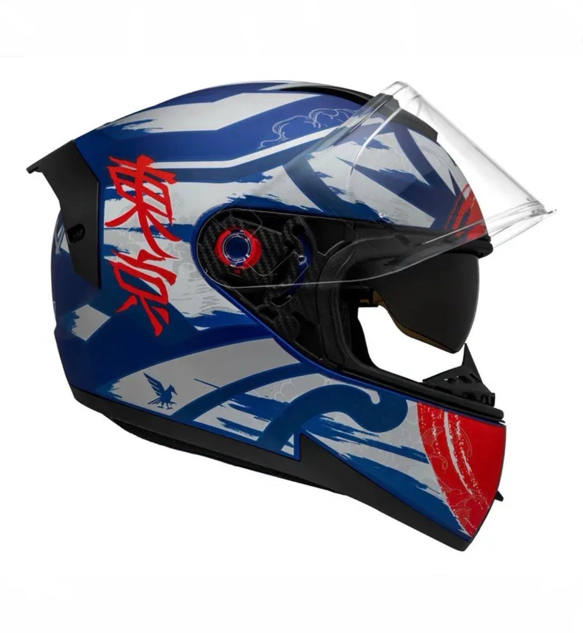 Capacete Peels Icon Pró Tokyo azul fosco e prata