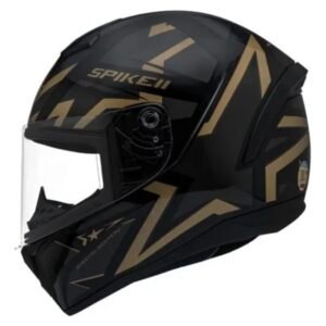 Capacete Peels Spike II 1ST preto e dourado