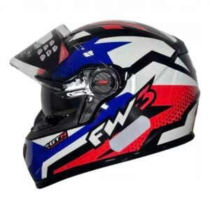 Capacete FW3 GTX Super vermelho e azul