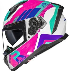 Capacete Race Tech Volt Track white pink