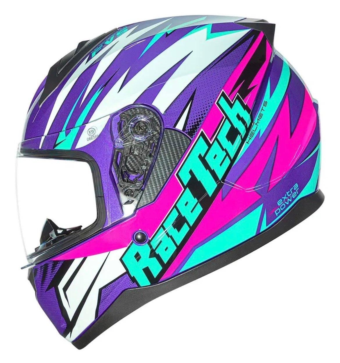 Capacete Race Tech Sector Electro purple pink