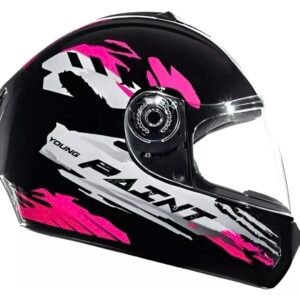 Capacete infantil Fly HG Paint preto e pink